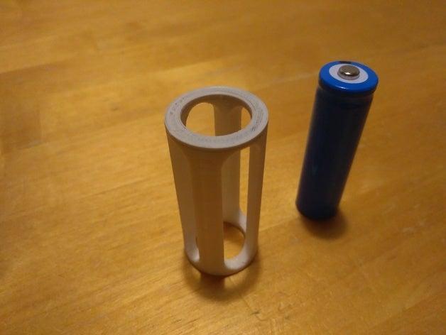 3.7 V battery adapter for flashlight