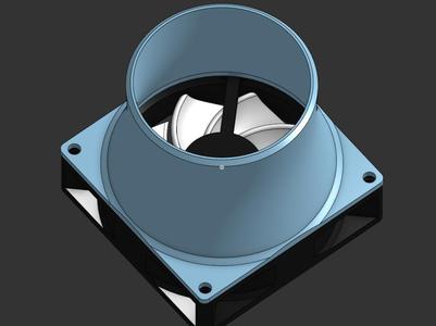 92mm fan to 3-inch duct adapter