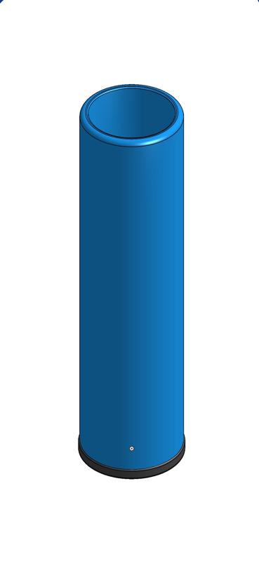 Airsoft 14mmCCW Blue Can replica