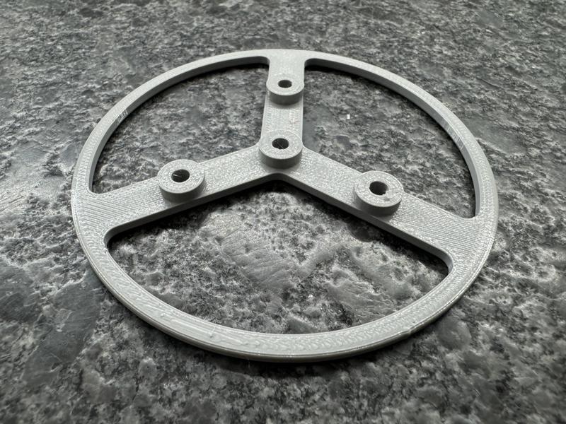 Wick placement template for Bath & Body Works 4" 3-wick candles