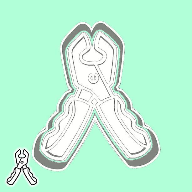 Dentist cookie cutters - dental forceps (style 1)
