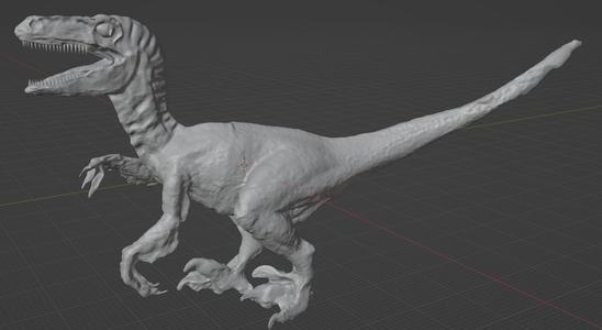Velociraptor dinosaur