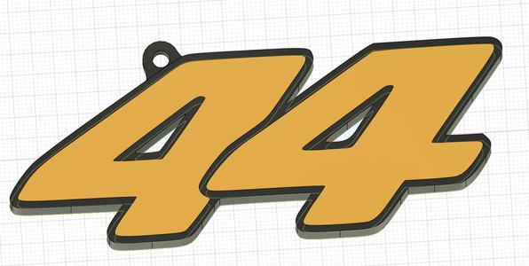 portachiavi Lewis Hamilton 44