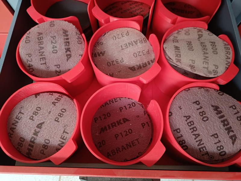 Aufbewahrung  Schleifgitter/Sandpaper 125mm