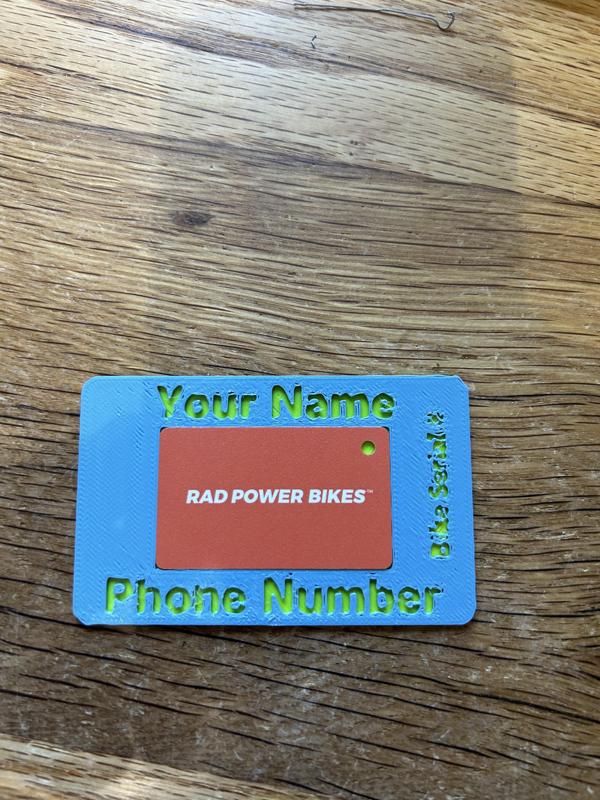 Rad Power Bikes  RFID Card Holder