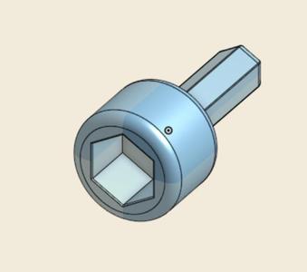 14 mm hex shaft drill attachment - for yarn winder