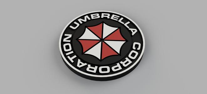 Umbrella Corp. logo pin or coin