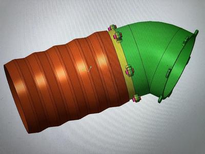 Abluft-45°-Verbinder MK1