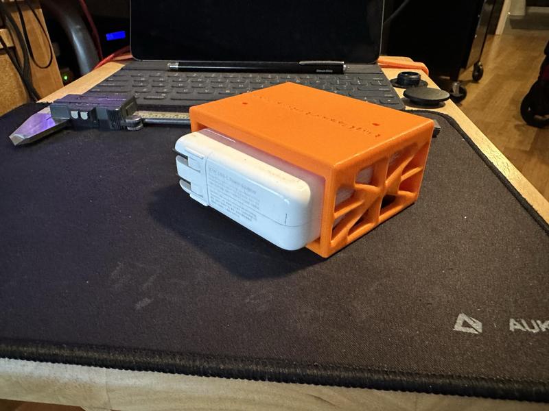 Apple MacBook Pro Power Brick Under Desk Mount