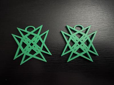 Spiky Patterned Earrings