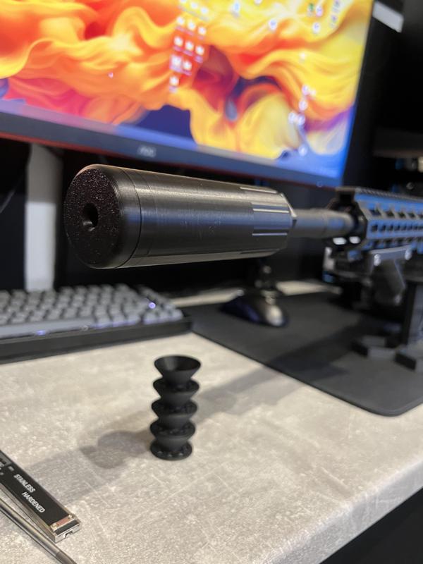 Airsoft silencer/supressor