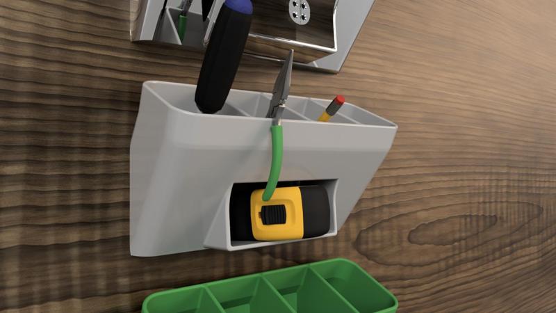 Tubular Storage W/Shelf