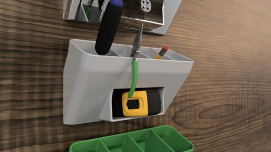 Tubular Storage W/Shelf