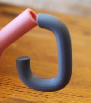 tube-shaped earrings