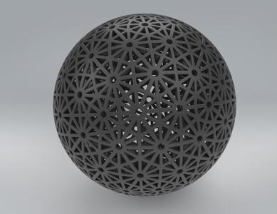 Crazy 3D lattice ball