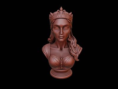 Medieval Queen Bust