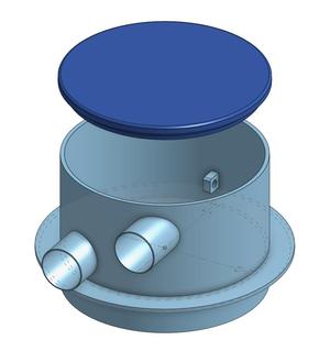 Entwurf eines Domschachts mit Deckel für eine 8000-Liter-Regenwasserzisterne: Herausforderungen und Kosteneinschätzung
