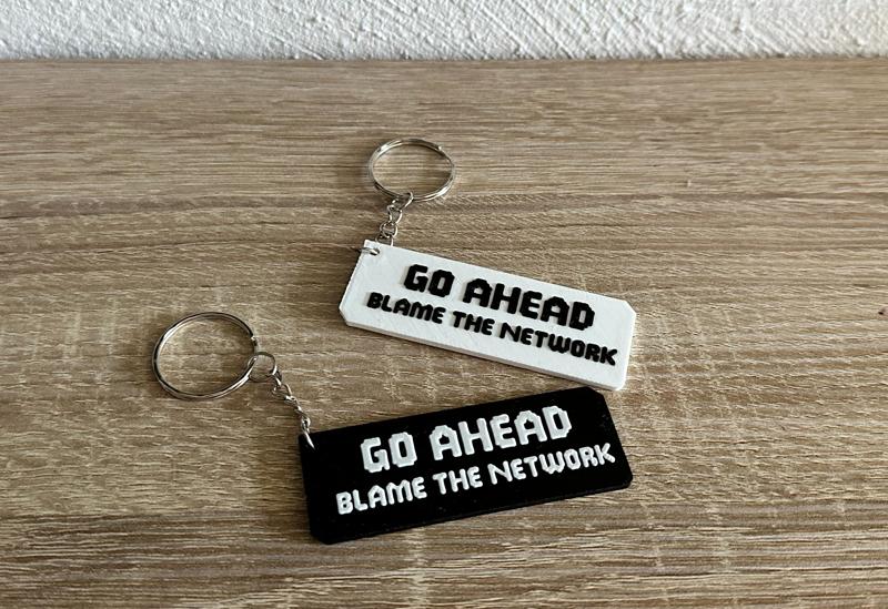Go Ahead - Blame The Network Keychain