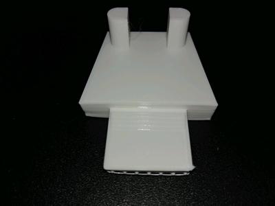 Freezer door shelf rail mount