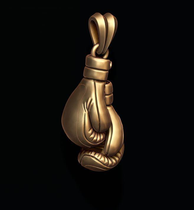boxing gloves pendant 3D print model