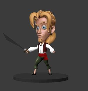 Chibi Morgan Guybrush Monkey Island