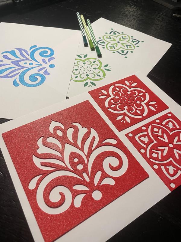 Mandala drawing templates