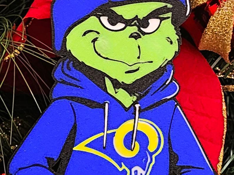 Grinch Rams Ornament