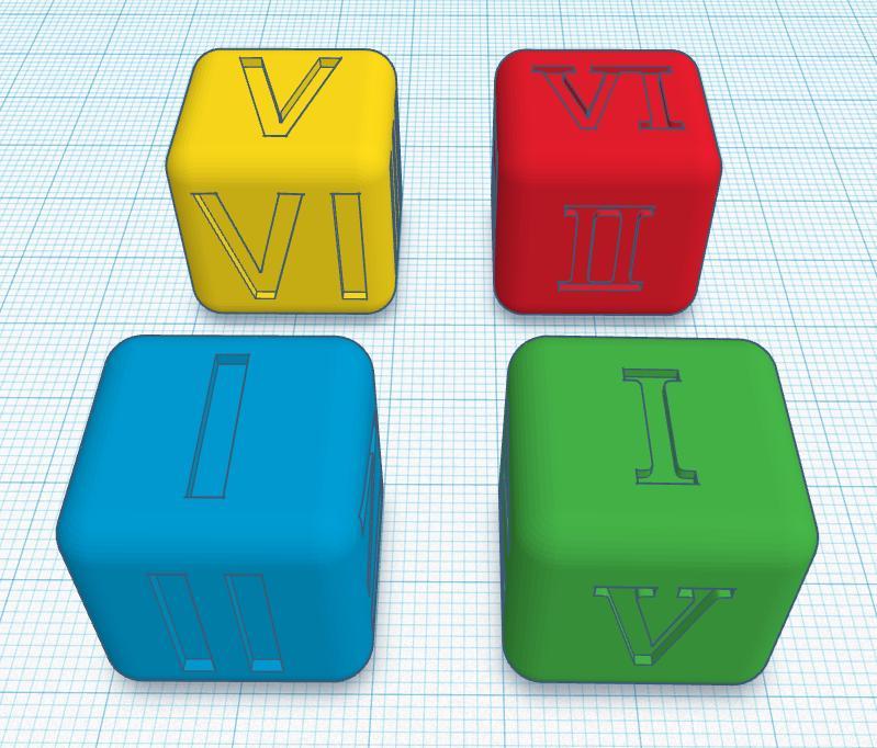 Roman Dice D6