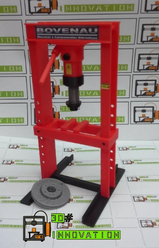 Hydraulic press scale 1/10