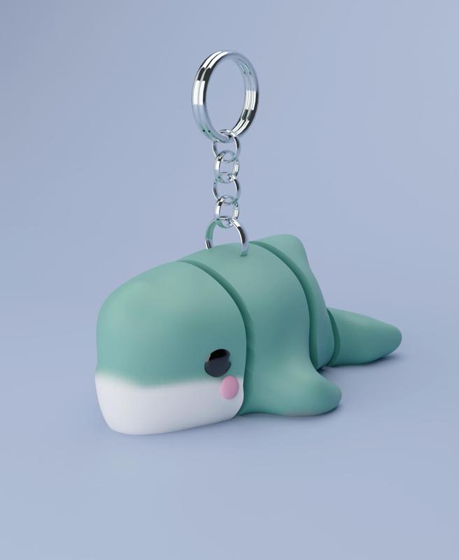 3D Flexi Sperm Whale Keychain (Limited Time Free)