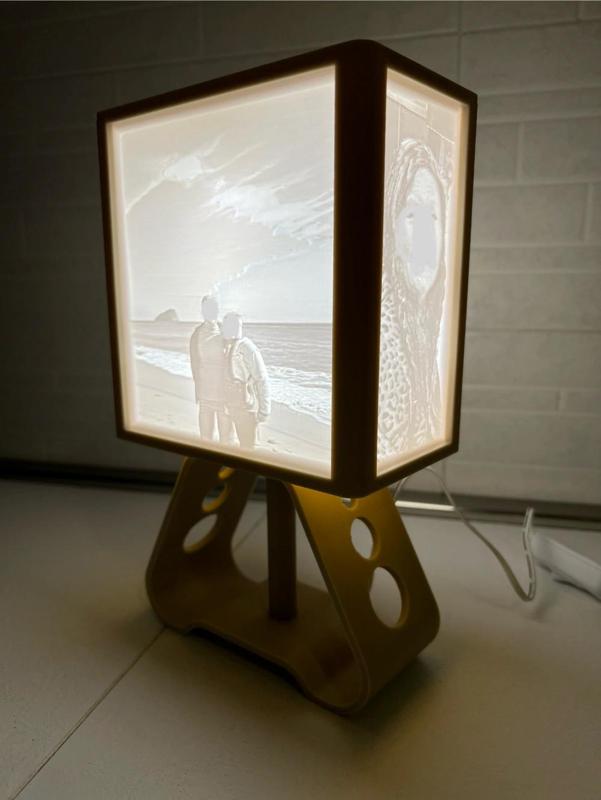Lithophane lamp