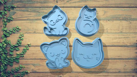 Cat Cookie Cutter Set