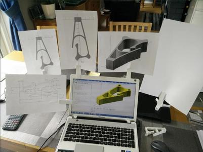 Clip on paper holder