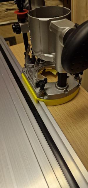 Router Adapter for Makita DRT50 Plunge Base for the Parkside Plunge Saw Track.