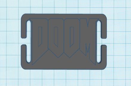 DOOM logo for Molle backpack