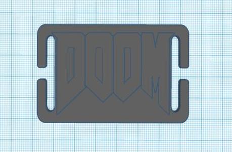 DOOM logo for Molle backpack