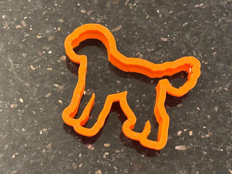 Goldendoodle cookie cutter