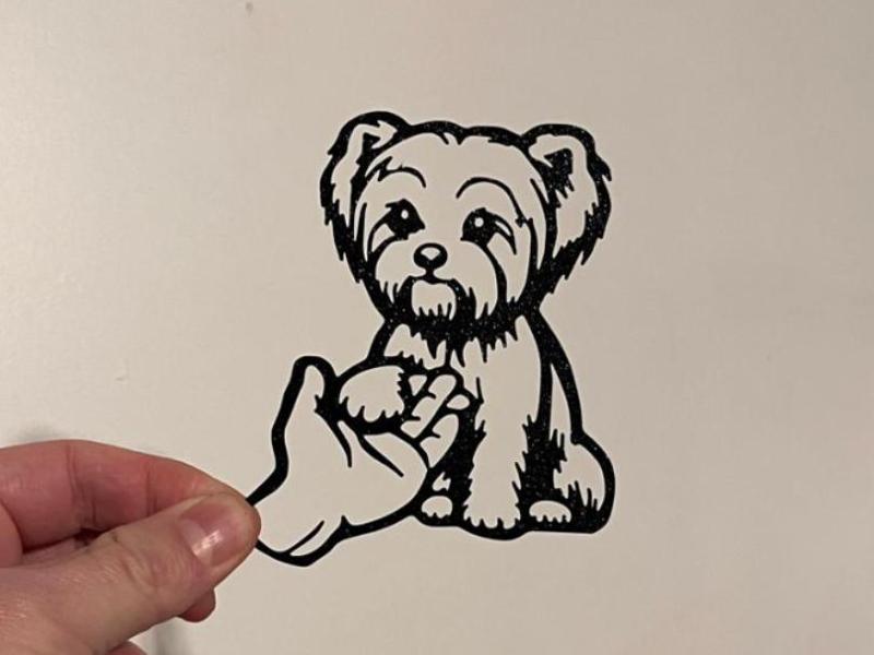 Dog gives Paw