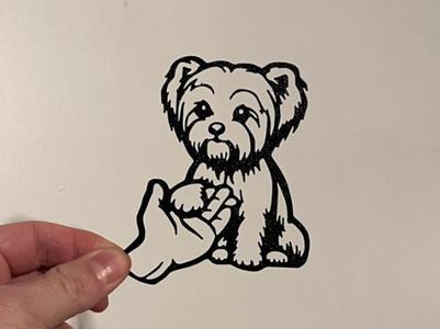 Dog gives Paw