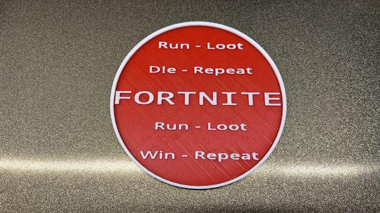 Fortnite Coaster Run 2 Color Print