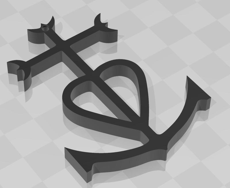 Croix camarguaise - Key ring