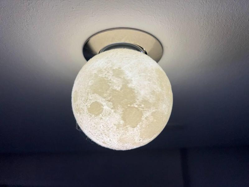 Mond-Lampe 100mm für Decke GU10 Leuchtmittel mit Haltering