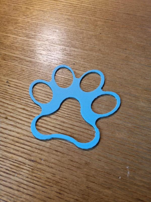 Zeichenvorlage Hundepfote