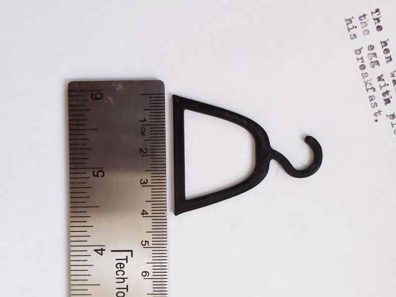 Miniature Hanger For Oragami Shirts