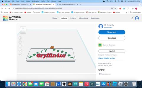 Harry Potter Keychain, Gryffindor