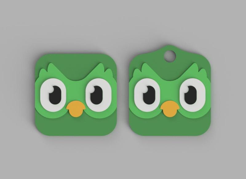 Ultimate Duolingo's logo 3d model