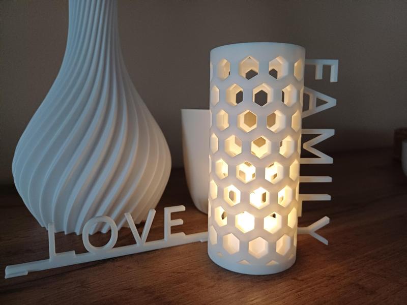 Customizable Hexagonal Tealight Holder
