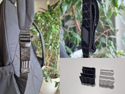 Backpack strip universal clip
