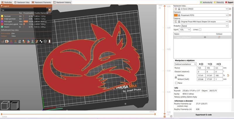 Wall art or stencil: A sleeping fox