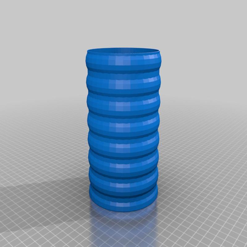 Ribbed Vase